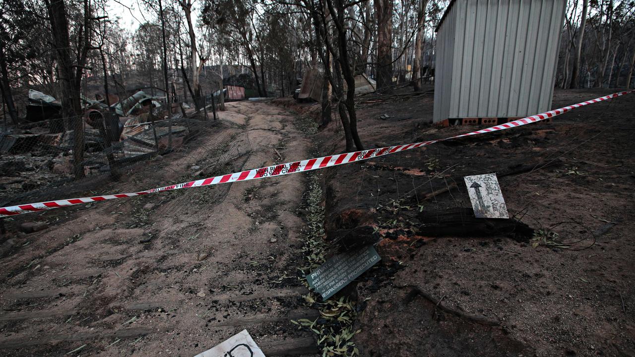 George Nole’s property was devastated. Picture: Adam Yip