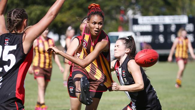 Hawks' Jennifer Wren. Picture: Brendan Radke