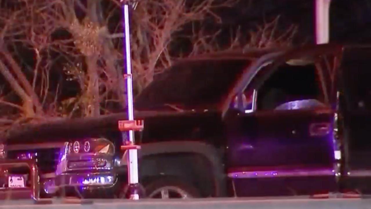 Cops found Kelly unconscious in the driver’s seat of the SUV with multiple gunshot wounds. Picture: NBC-4 TV – Washington