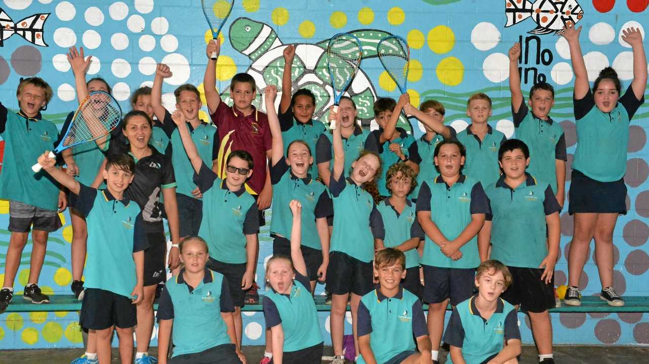 Kids bounce into squash clinic | The Courier Mail