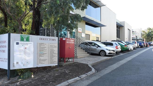 A warehouse located in Norcal Rd, Nunawading was raided in February 2017 with 903kg of ice seized. Picture: Lawrence Pinder