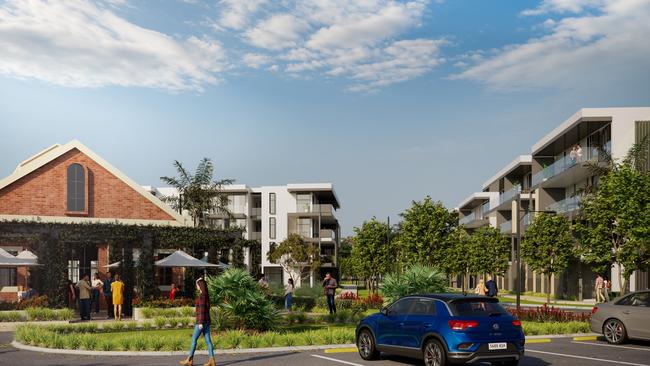 Artist's impression of the Novo housing development at West Lakes where Edge Early Learning is planning to open a childcare centre.