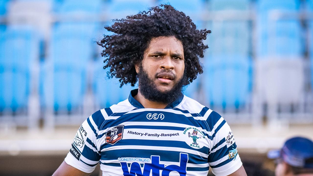 Caleb Niki has been in strong form for the Darwin Brothers in the 2023 NRL NT competition. Picture: Patch Clapp / NRL NT