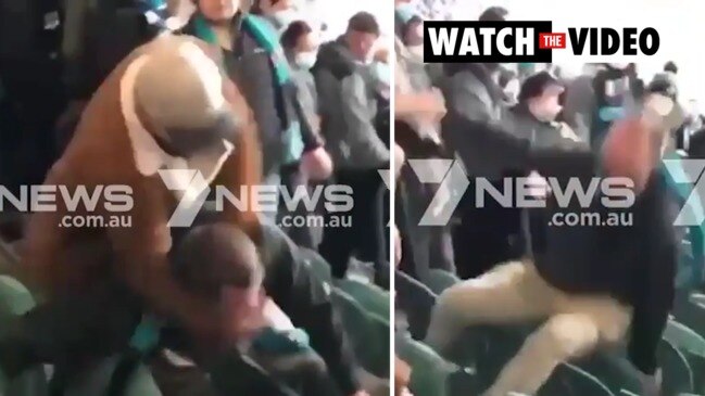 Brawl at Adelaide Oval after Port game (7 News)