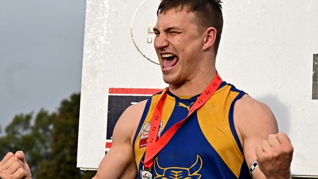 Noble Park’s Kyle Martin played his first match since the 2022 EFNL Premier Division grand final on Saturday. Picture: Andy Brownbill