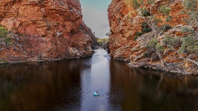 Poh Ling Yeow at Ellery Creek prior to her announcement as the Territory’s newest ambassador, January 2025. Picture: Supplied