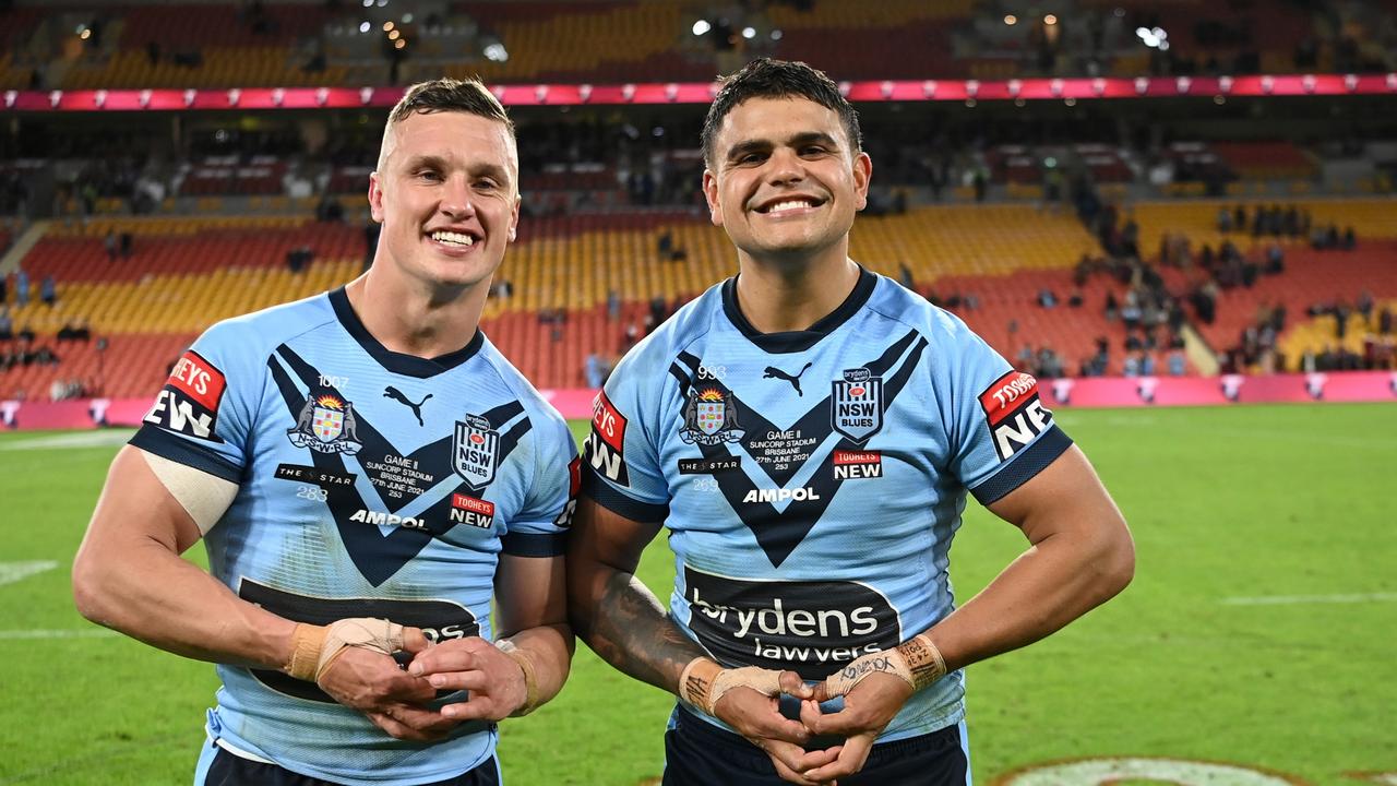 Wighton and Mitchell representing NSW in State of Origin.