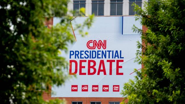 There will ne no studio audience during the CNN debate and microphones will be cut when a candidate’s speaking time is over. Picture: Andrew Harnik/Getty Images/AFP