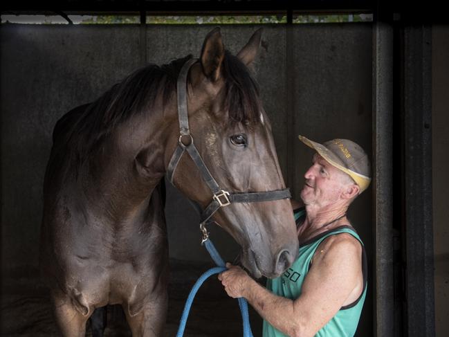 Andrew Parramore with his horse Wu Long Shi.