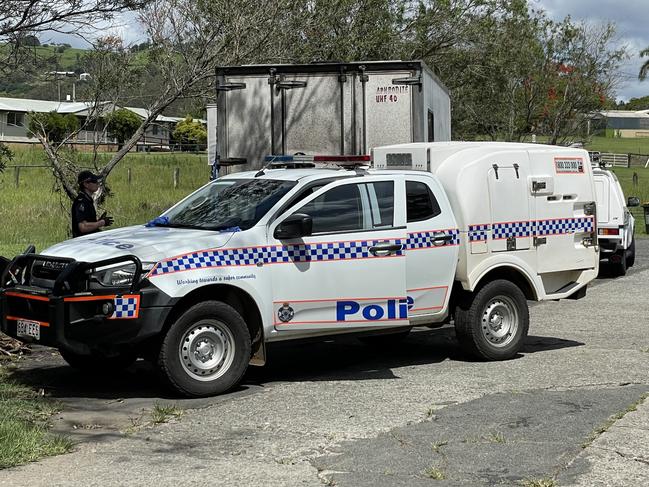 Police investigations are underway following the discovery of a body at the Chatsworth Park overnight rest area on the Old Bruce Highway at Gympie Monday morning, November 18, 2024.