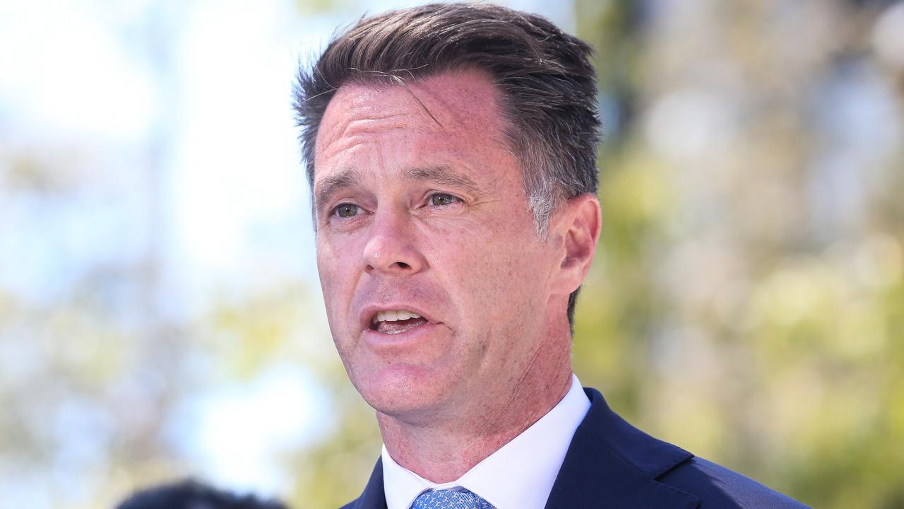 NSW Labor Leader Chris Minns said he’d want to reinstate express services that could slash commute times by a third for Western Sydney commuters. Picture: NCA NewsWire/ Gaye Gerard