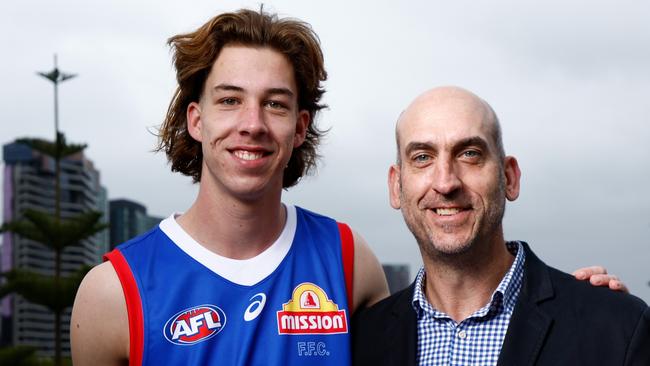 The father-son rule landed the Dogs Jordan Croft. (Photo by Michael Willson/AFL Photos via Getty Images)