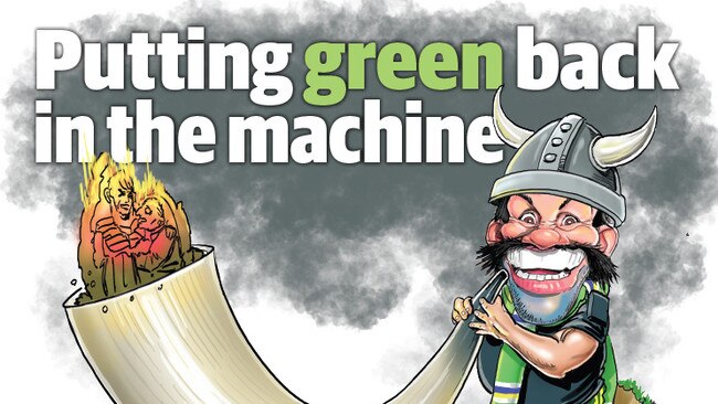 Reg Reagan reflects on how he lifted Canberra to the grand final. Art: Boo Bailey