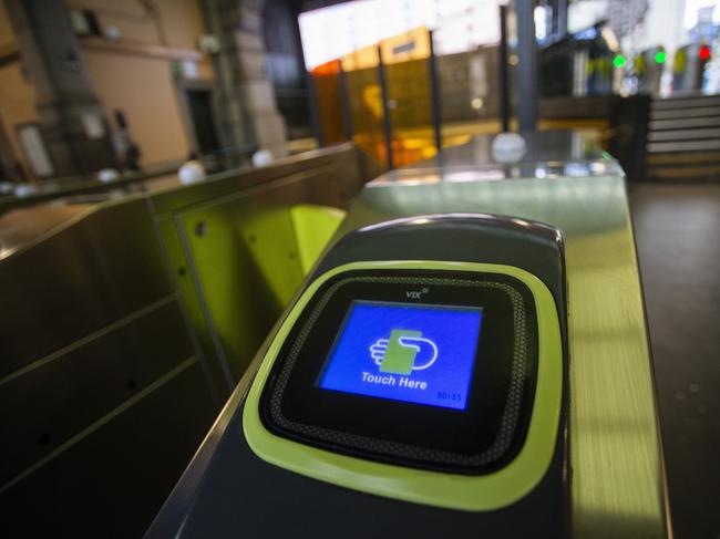 Victoria’s flawed myki system has been criticised, with the government still yet to digitise the cards on Apple phones. Picture: NCA NewsWire / Paul Jeffers