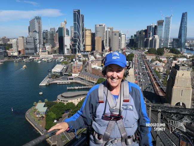 She climbed the Sydney Harbour Bridge. Picture: Supplied