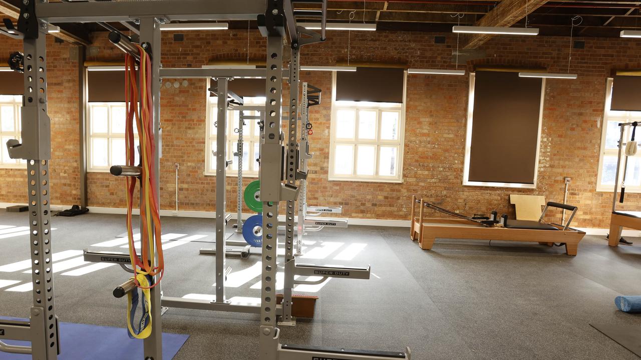 A gymnasium as part of a wellness centre built into the new ballet headquarters. Picture: Lachie Millard