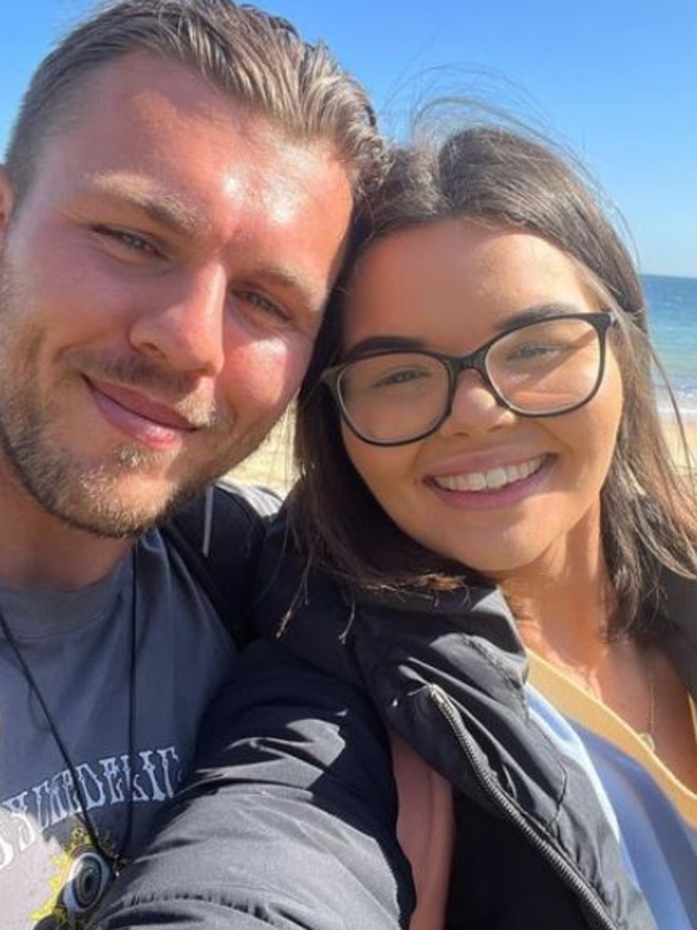 Nicolette and her partner, Luke. Picture: Instagram / Nicolette Harper