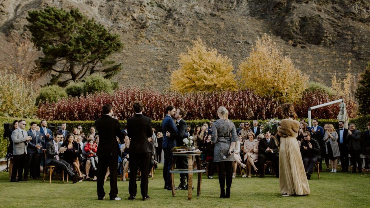 Shannon Molloy's wedding day in Queenstown, New Zealand.