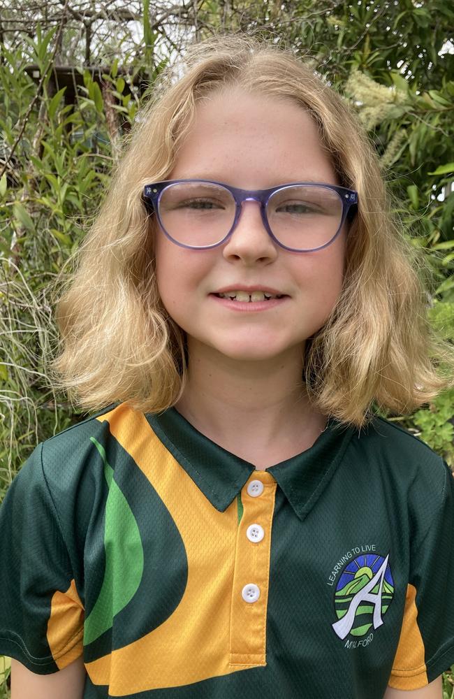 Sophie, 2024 Mount Alford State School captain. Picture: Contributed