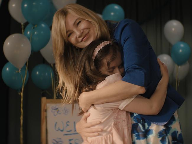 Imogen Reid and Ellen Pompeo in the stranger than fiction Good American Family.