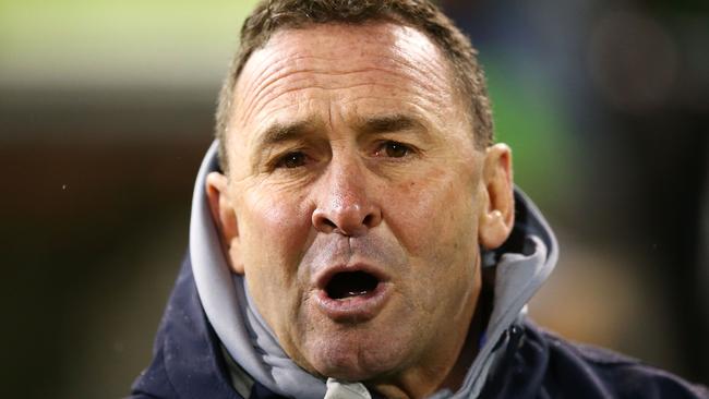 Raiders coach Ricky Stuart.