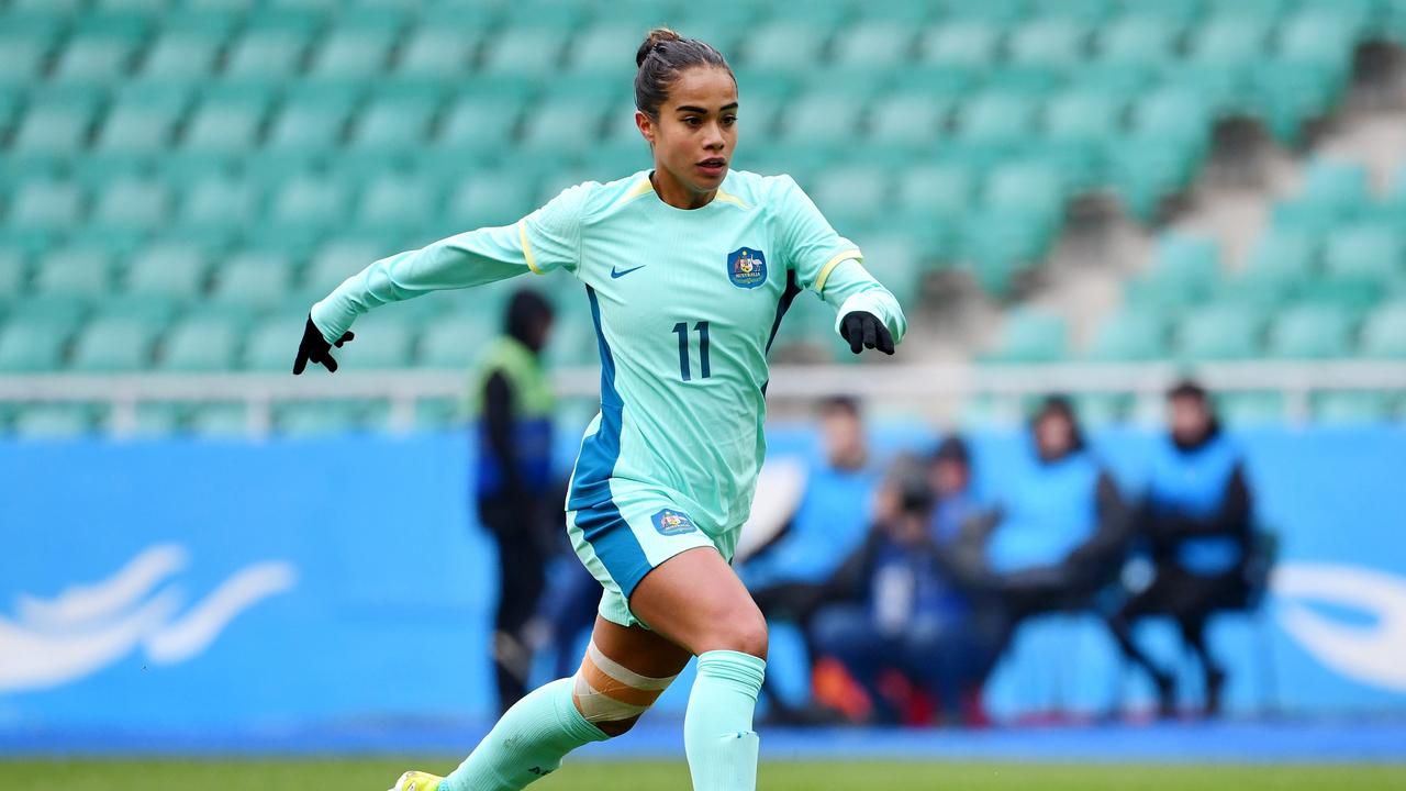 Mary Fowler got better as the game went on. Picture: Getty Images