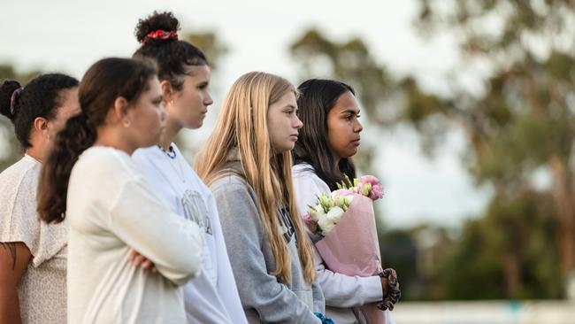 Friends left flowers in her honour. Picture: Jason Edwards