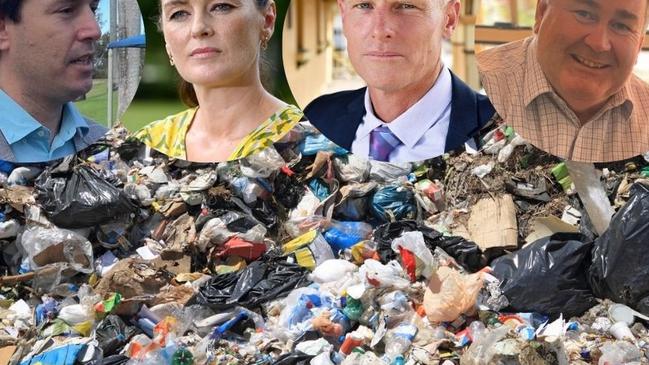 Six councils in the greater Wide Bay area have collaborated on a new regional waste and resource recovery management plan. Pictured (from left) are George Seymour, Leanne Linard, Glen Hartwig and Jack Dempsey.