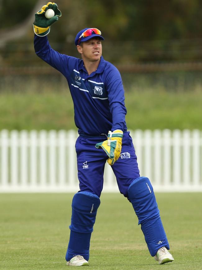 Premier: Greenvale Kangaroos wicketkeeper Tom Cullen. Picture: Stuart Milligan