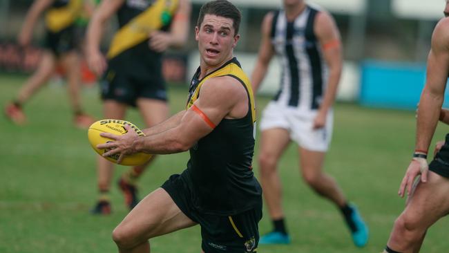 Bailey Edwards was a standout for Nightcliff against Southern Districts. Picture: Glenn Campbell