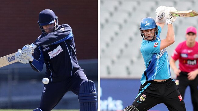 Adam Bull (left) will open the batting for Beaumaris in 2023-24, while the Sharks also hope Ian Cockbain will play some games.