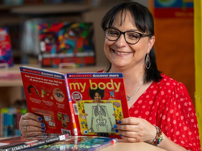 25 November 2023 - Primary School teacher Bernadette Basile at Rosary School in Prospect. Photo: Naomi Jellicoe