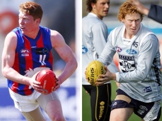 The resemblance between Oakleigh Charger Matthew Rowell and Geelong champion Cameron Ling is uncanny.