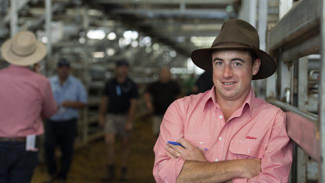 Elders Albury livestock manager Brett Shea at Wodonga on January 6. Picture: Zoe Phillips.