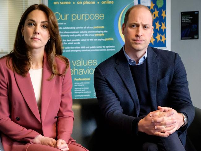 Prince William, Duke of Cambridge and Britain's Catherine, Duchess of Cambridge. Picture: AFP