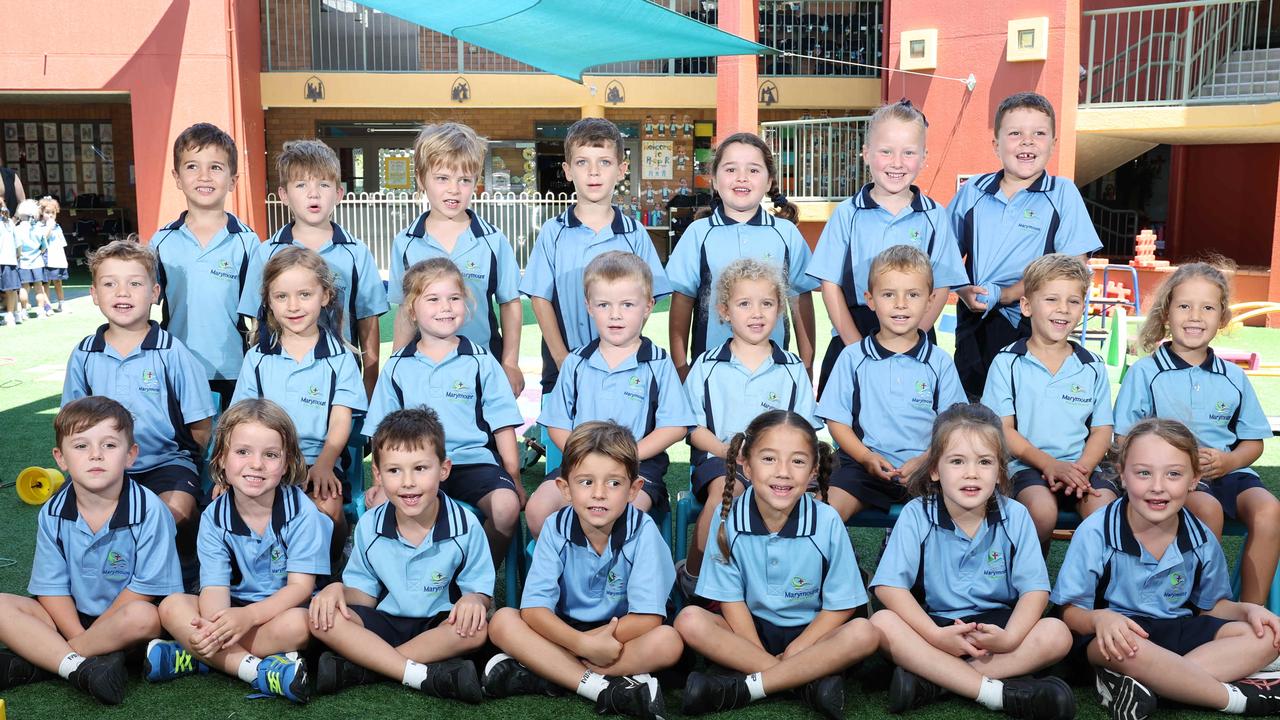 My First Year: Marymount Primary School Prep R. Back Row - Georgie, Cleo, Holly, Archer, Mason, Franklin, Hugo, Cav. Middle Row - Hawk, Lumie, Imogen, Alaska, Isaac, Lottie, Sienna, Charlotte. Front Row - Arlo, Winnie, Oliver, Ari, Presley, Laura, Ellie. Picture Glenn Hampson