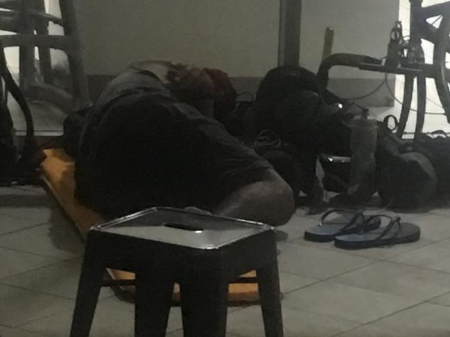 Visitors who spent the night outside Gold Coast Airport after a Tiger Air flight was cancelled on Dec 29, 2017. Among those affected were visiting Indian couple Jay and Gargi Gadhavi, who say the airport official who kicked them out was rude and forced them to sleep outside from 10.30pm close to 4.30am when it reopened the next morning