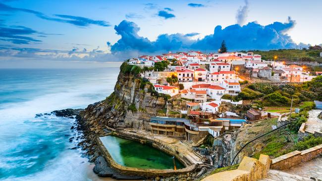 Azenhas do Mar, Portugal, on the Iberian Peninsula.