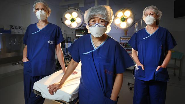 The Alfred Hospital is the only hospital in Australia where women take the top three surgical roles. Picture: David Caird