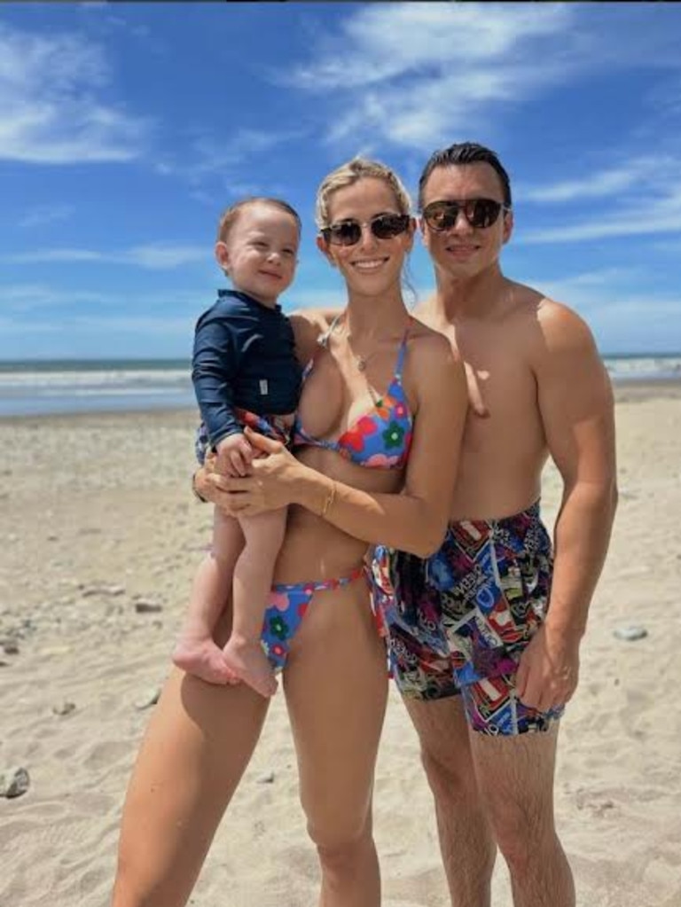 The glamorous couple are expecting their second child due in February. Picture: Instagram