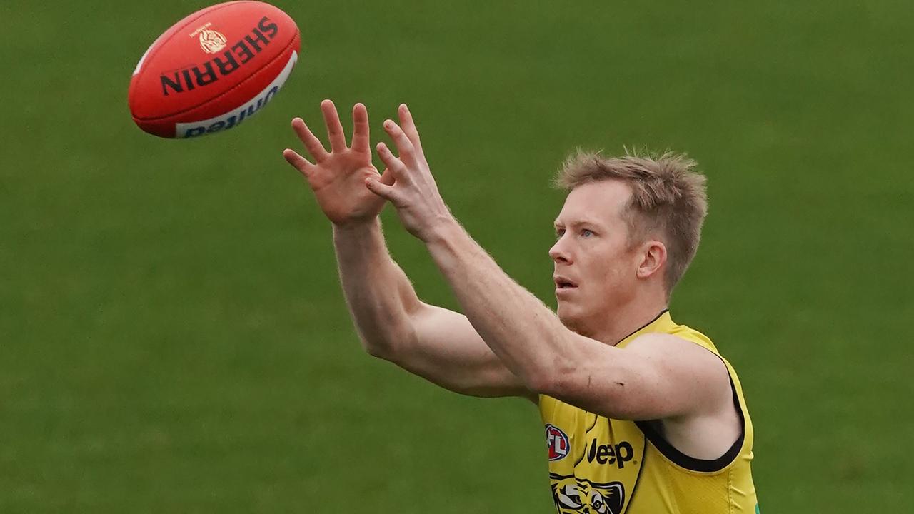 Richmond forward Jack Riewoldt will play his first game since Round 6 on Sunday. Picture: Michael Dodge/Getty Images