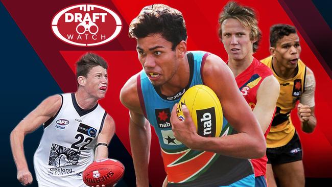 Top AFL draft prospects for 2018: Sam Walsh, Tarryn Thomas, Jack Lukosius and Ian Hill.