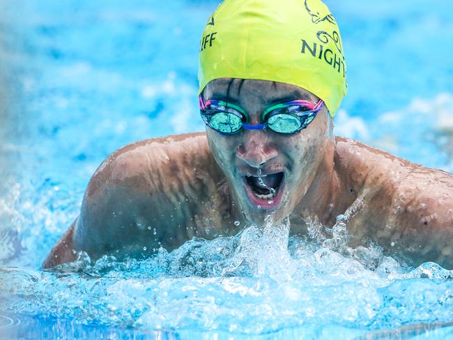 Nightlife’s Joseph Bonson in the pool. Picture: Glenn Campbell