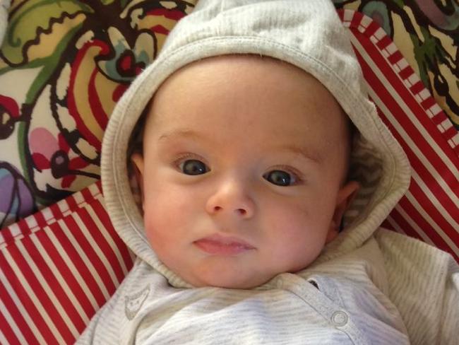 Baby Hunter died aged five months from SCID. Picture: Supplied