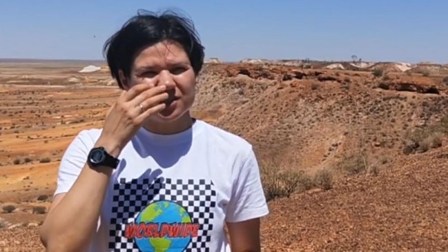 Kira Korolev in Coober Pedy. Picture: Supplied