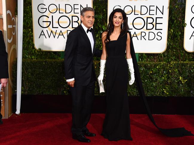 Married man ... George Clooney and his wife Amal.