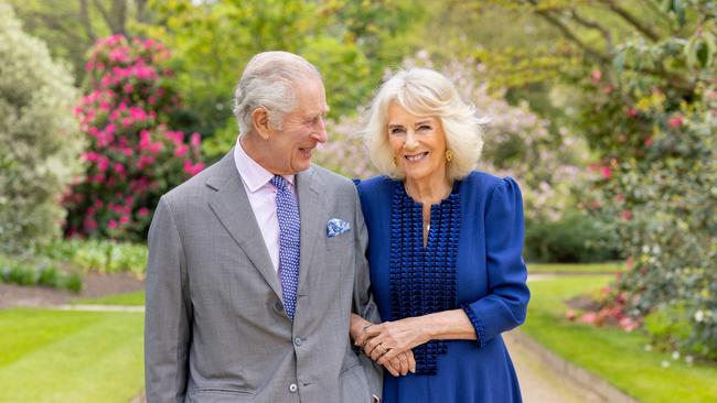 Charles III and Queen Camilla have announced they’re coming to Australia. Picture: Millie Pilkington / AFP / Buckingham Palace