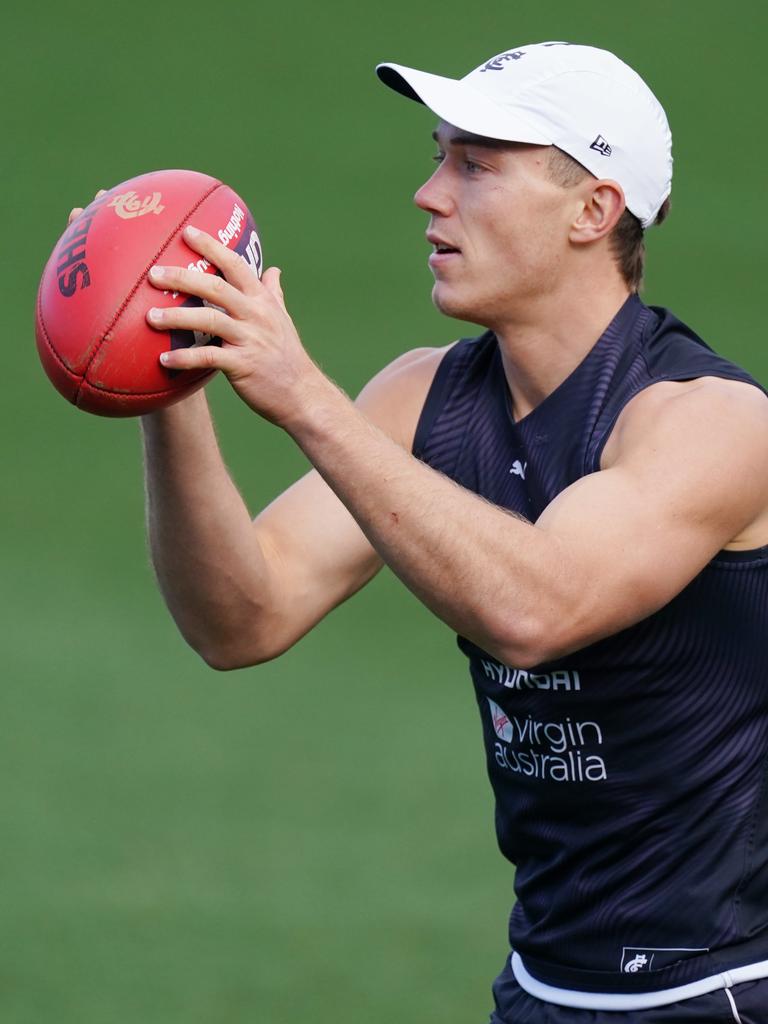 Patrick Cripps is one of the most-popular premiums who will have a bye in Round 10.