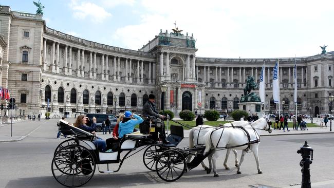 Vienna hasn’t banned horse and carriages from its CBD, unlike Melbourne which did so last year.