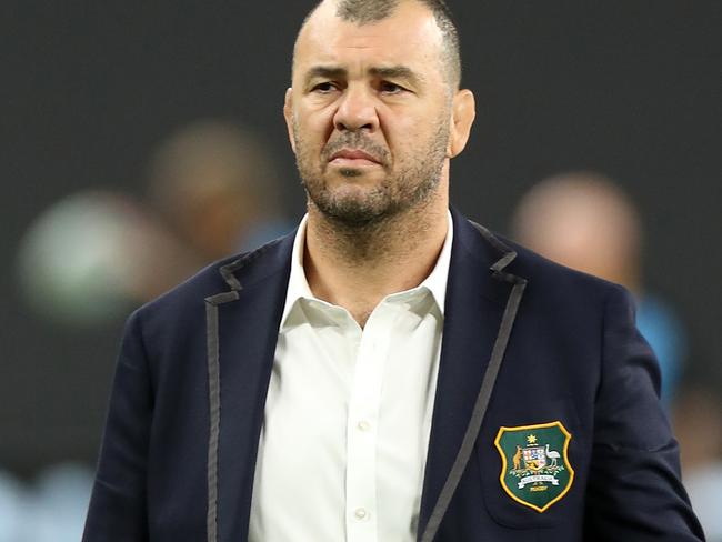 SAPPORO, JAPAN - SEPTEMBER 21: Head coach Michael Cheika of Australia is seen prior to the Rugby World Cup 2019 Group D game between Australia and Fiji at Sapporo Dome on September 21, 2019 in Sapporo, Hokkaido, Japan. (Photo by David Rogers/Getty Images)